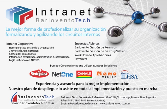 Aviso Intranet Revista Information Technology