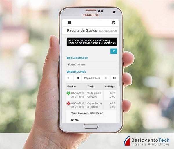 Nueva Versión de Rendición de Gastos Mobile